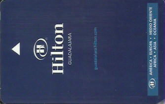 Hotel Keycard Hilton Guadalajara Mexico Front