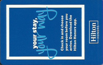 Hotel Keycard Hilton Hawai (State) U.S.A. (State) Front