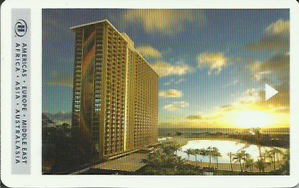 Hotel Keycard Hilton Hawai (State) U.S.A. (State) Front