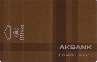 Hotel Keycard Hilton Istanbul Turkey Front