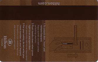 Hotel Keycard Hilton Istanbul Turkey Back