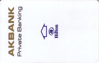 Hotel Keycard Hilton Istanbul Turkey Front