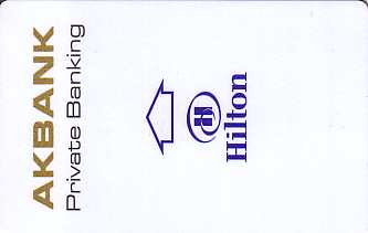 Hotel Keycard Hilton Istanbul Turkey Front