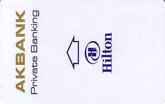 Hotel Keycard Hilton Istanbul Turkey Front