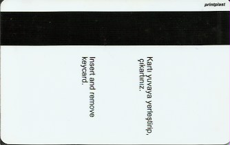 Hotel Keycard Hilton Istanbul Turkey Back