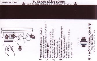 Hotel Keycard Hilton Izmir Turkey Back