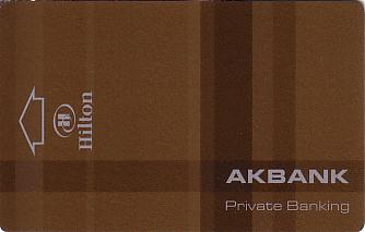 Hotel Keycard Hilton Izmir Turkey Front