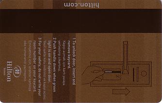 Hotel Keycard Hilton Izmir Turkey Back