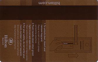 Hotel Keycard Hilton Kayseri Turkey Back