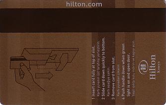 Hotel Keycard Hilton Konya Turkey Back