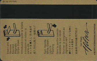 Hotel Keycard Hilton Las Vegas U.S.A. Back