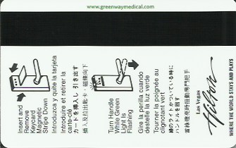 Hotel Keycard Hilton Las Vegas U.S.A. Back