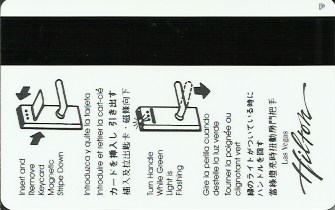 Hotel Keycard Hilton Las Vegas U.S.A. Back
