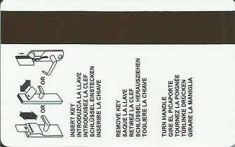Hotel Keycard Hilton Latin America  Back