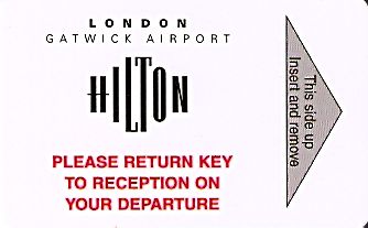 Hotel Keycard Hilton London United Kingdom Front