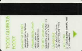 Hotel Keycard Hilton London United Kingdom Back