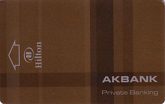 Hotel Keycard Hilton Mersin Turkey Front