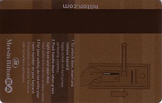 Hotel Keycard Hilton Mersin Turkey Back