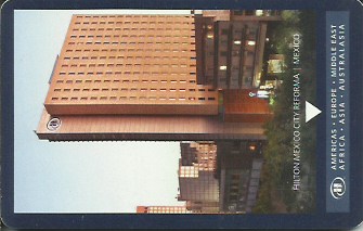 Hotel Keycard Hilton Mexico City Mexico Front