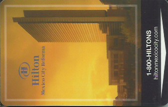 Hotel Keycard Hilton Mexico City Mexico Front