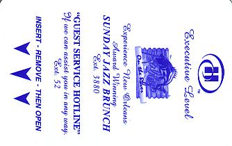 Hotel Keycard Hilton New Orleans U.S.A. Front