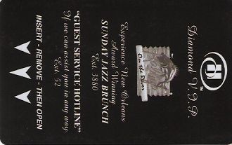 Hotel Keycard Hilton New Orleans U.S.A. Front