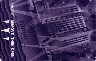 Hotel Keycard Hilton New Orleans U.S.A. Front