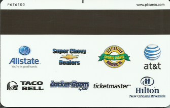 Hotel Keycard Hilton New Orleans U.S.A. Back
