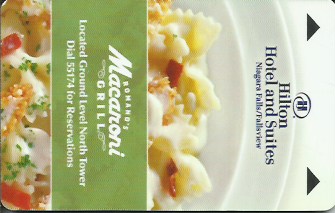 Hotel Keycard Hilton Niagara Falls Canada Front
