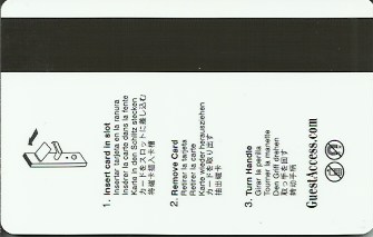 Hotel Keycard Hilton New York City U.S.A. Back