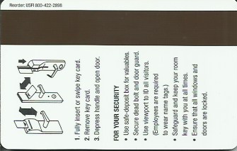Hotel Keycard Hilton New York City U.S.A. Back