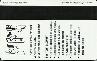 Hotel Keycard Hilton Orlando U.S.A. Back