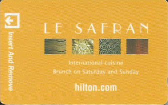 Hotel Keycard Hilton Paris France Front