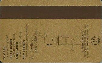Hotel Keycard Hilton Palmer House U.S.A. Back