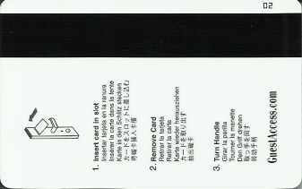 Hotel Keycard Hilton Palmer House U.S.A. Back