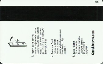Hotel Keycard Hilton Palmer House U.S.A. Back