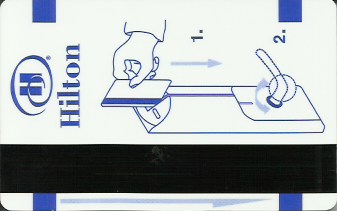 Hotel Keycard Hilton Rome Italy Back