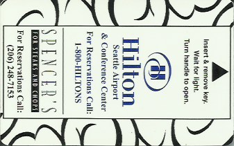 Hotel Keycard Hilton Seattle U.S.A. Front