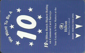 Hotel Keycard Hilton San Gabriel U.S.A. Front