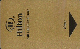Hotel Keycard Hilton Salt Lake City U.S.A. Front