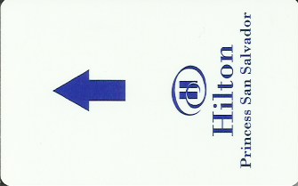 Hotel Keycard Hilton San Salvador El Salvador Front