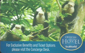 Hotel Keycard Hilton Sea World U.S.A. Front