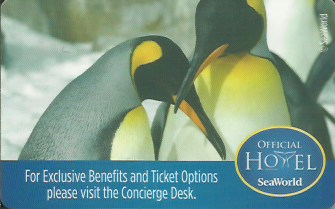 Hotel Keycard Hilton Sea World U.S.A. Front
