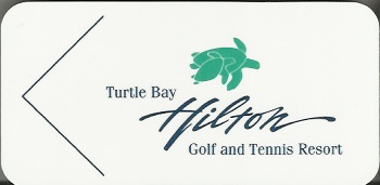 Hotel Keycard Hilton Turtle Bay U.S.A. Front