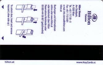 Hotel Keycard Hilton Vienna Austria Back