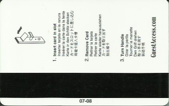 Hotel Keycard Hilton Waikoloa U.S.A. Back