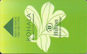 Hotel Keycard Hilton Waikoloa U.S.A. Front