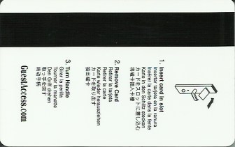 Hotel Keycard Hilton Waikoloa U.S.A. Back
