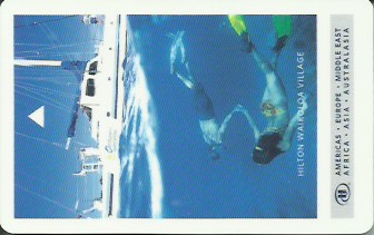 Hotel Keycard Hilton Waikoloa U.S.A. Front