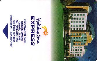 Hotel Keycard Holiday Inn Express Oakville Canada Front